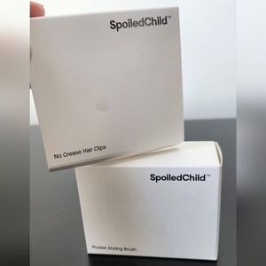 Spoiled Gold and White Hair Clips